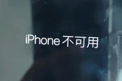 嘉祥苹果服务网点分享锁屏界面显示“iPhone 不可用”如何解决 